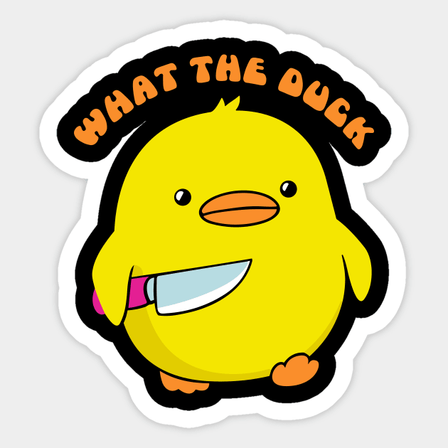 I Choose Violence Funny Duck Sticker by redfancy